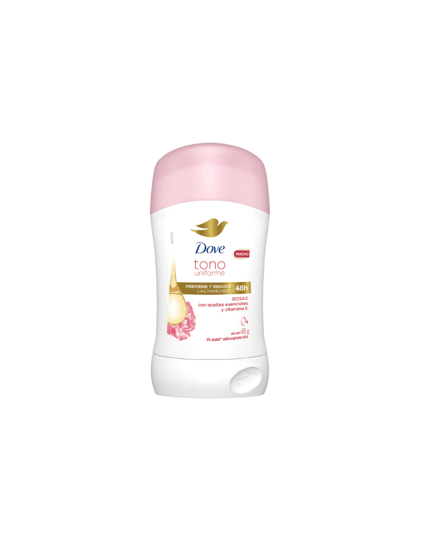 DESODORANTE DOVE TONO UNIFORME ROSAS 45G