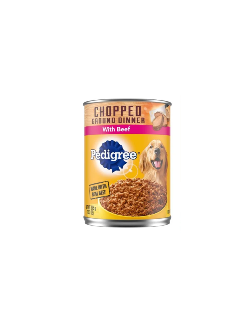 LATA COMIDA P/PERRO BEEF 375G PEDIGREE