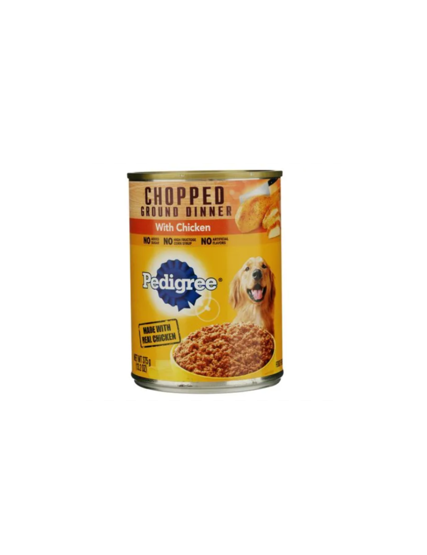 LATA COMIDA P/PERRO CHICKEN PEDIGREE 375G