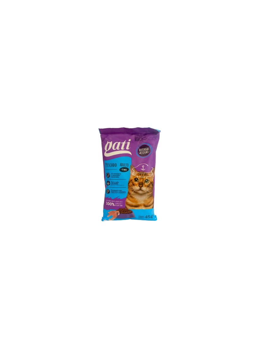 COMIDA PARA GATO GATI PESCADO 454G