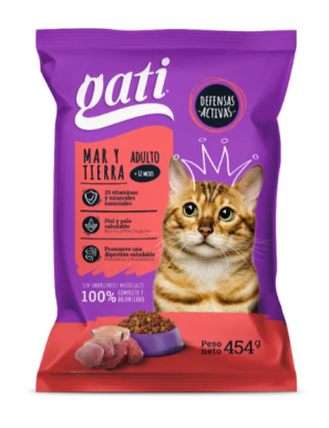 COMIDA PARA GATO MAR Y TIERRA GATI 454G