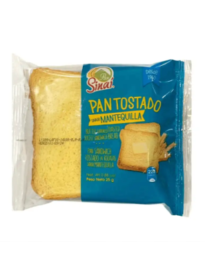 PAN TOSTADO MANTEQUILLA SINAI