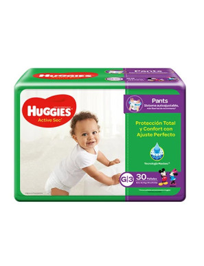 PAÑALES HUGGIES G/3 4UNI