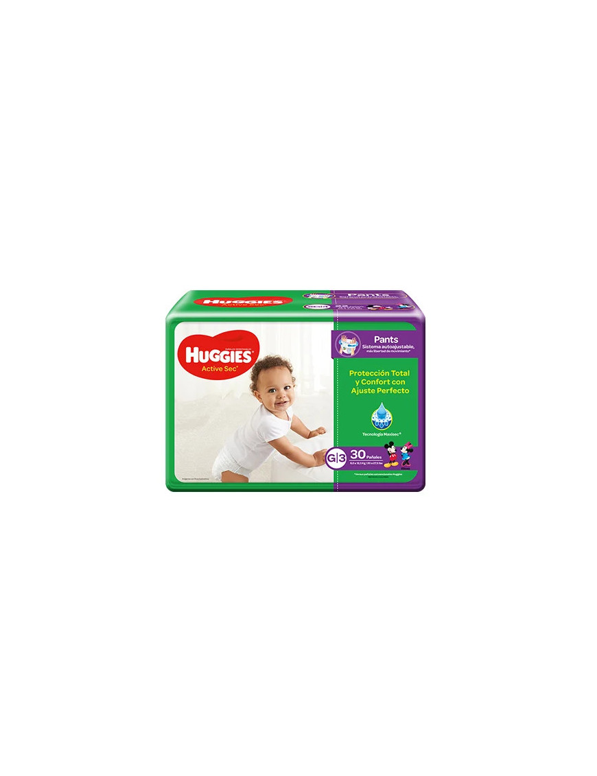 PAÑALES HUGGIES G/3 4UNI