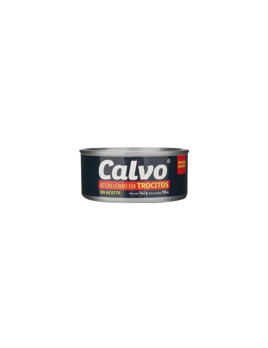 ATUN CALVO EN TROCITOS ACEITE 142G