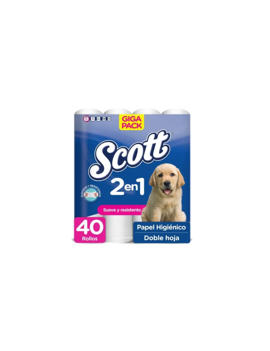 PAPEL HIGIENICO SCOTT 40R SUAVE Y RESISTENTE