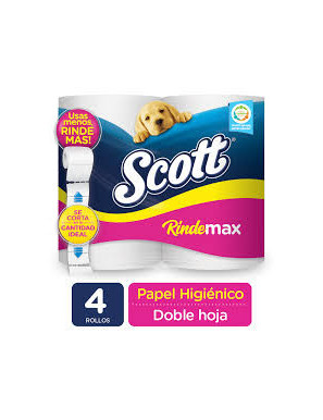 PAPEL HIGIENICO SCOTT RINDEMAX 4PACK