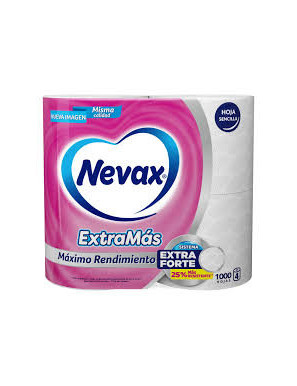 PAPEL HIGIENICO NEVAX 4UNI.