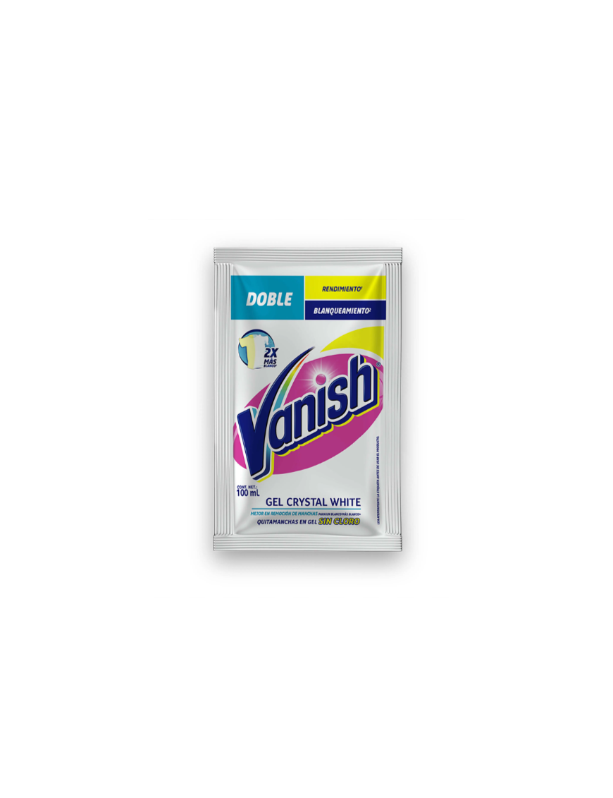 BOLSA DE DETERGENTE VANISH GEL CRYSTAL100ML