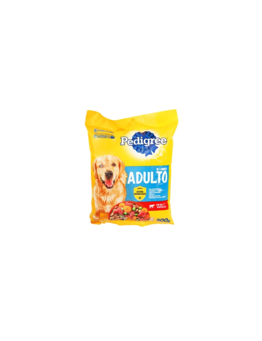 BOLSA ADULTO PEDIGREE RES Y VEG. 500G