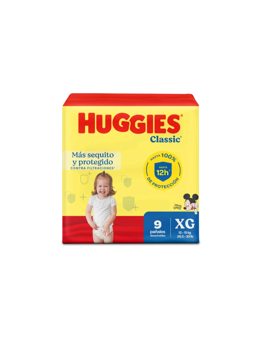 HUGGIES CLASSIC XG4 9UNI