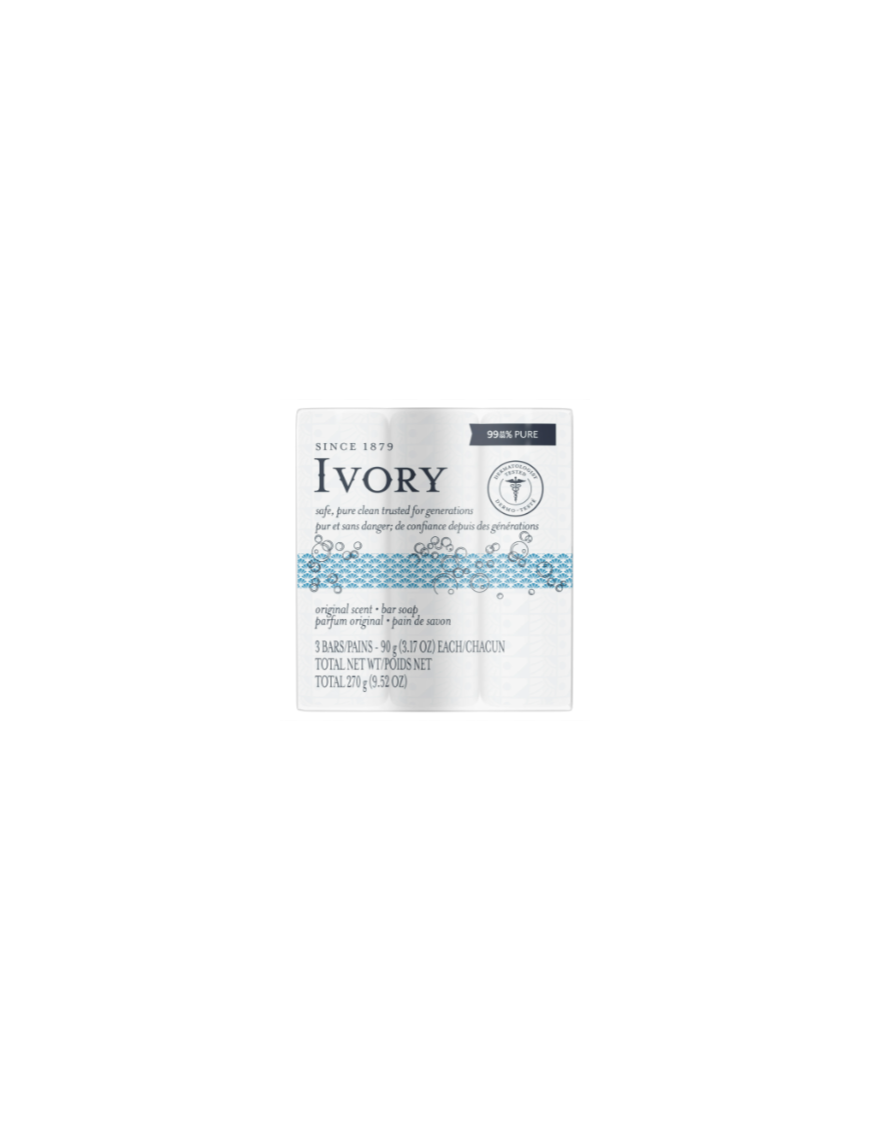 JABON DE BAÑO IVORY 90GR