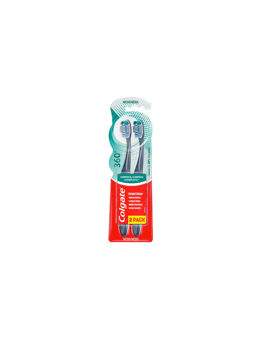 CEPILLO COLGATE LIMPIEZA COMPLETA 2PACK