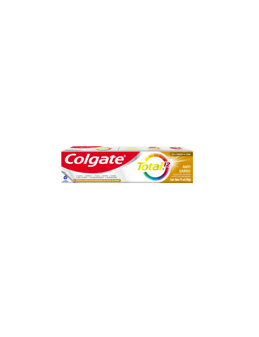 COLGATE TOTAL 12 ENCIAS ANTISARRO 75ML