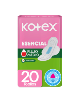 KOTEX ESENCIAL 20 UNI CON ALAS