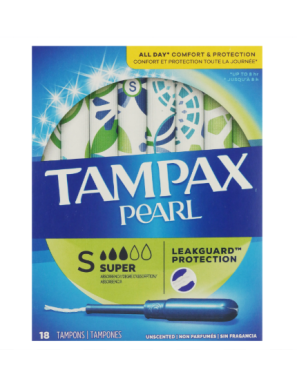 TAMPAX PEARL SUPER 18 TAMPONES