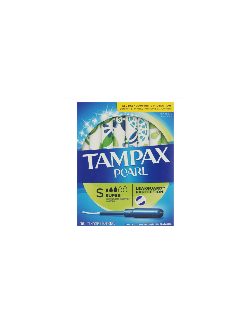 TAMPAX PEARL SUPER 18 TAMPONES