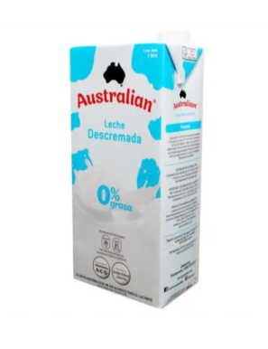 CAJA DE LECHE AUSTRALIAN DESCREMADA 1L