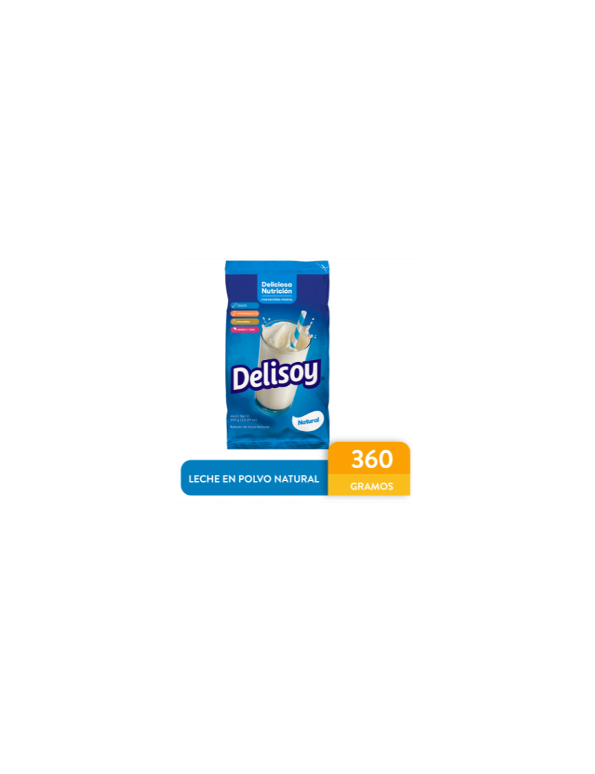 LECHE DE SOYA DELISOY NATURAL 360G