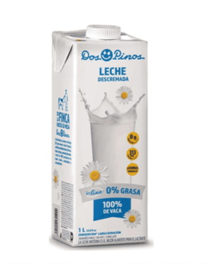 LECHE DESCREMADA DOS PINOS 0% GRADA 1L