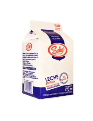 LECHE ENTERA SALUD 3% GRASA 473 ML