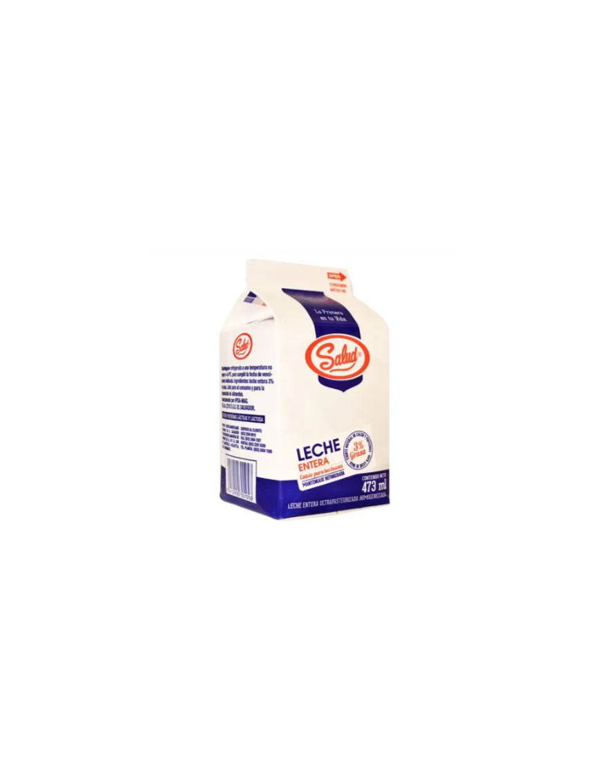 LECHE ENTERA SALUD 3% GRASA 473 ML