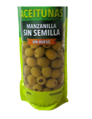 ACEITUNAS MANZANILLA SIN HUESO 150G