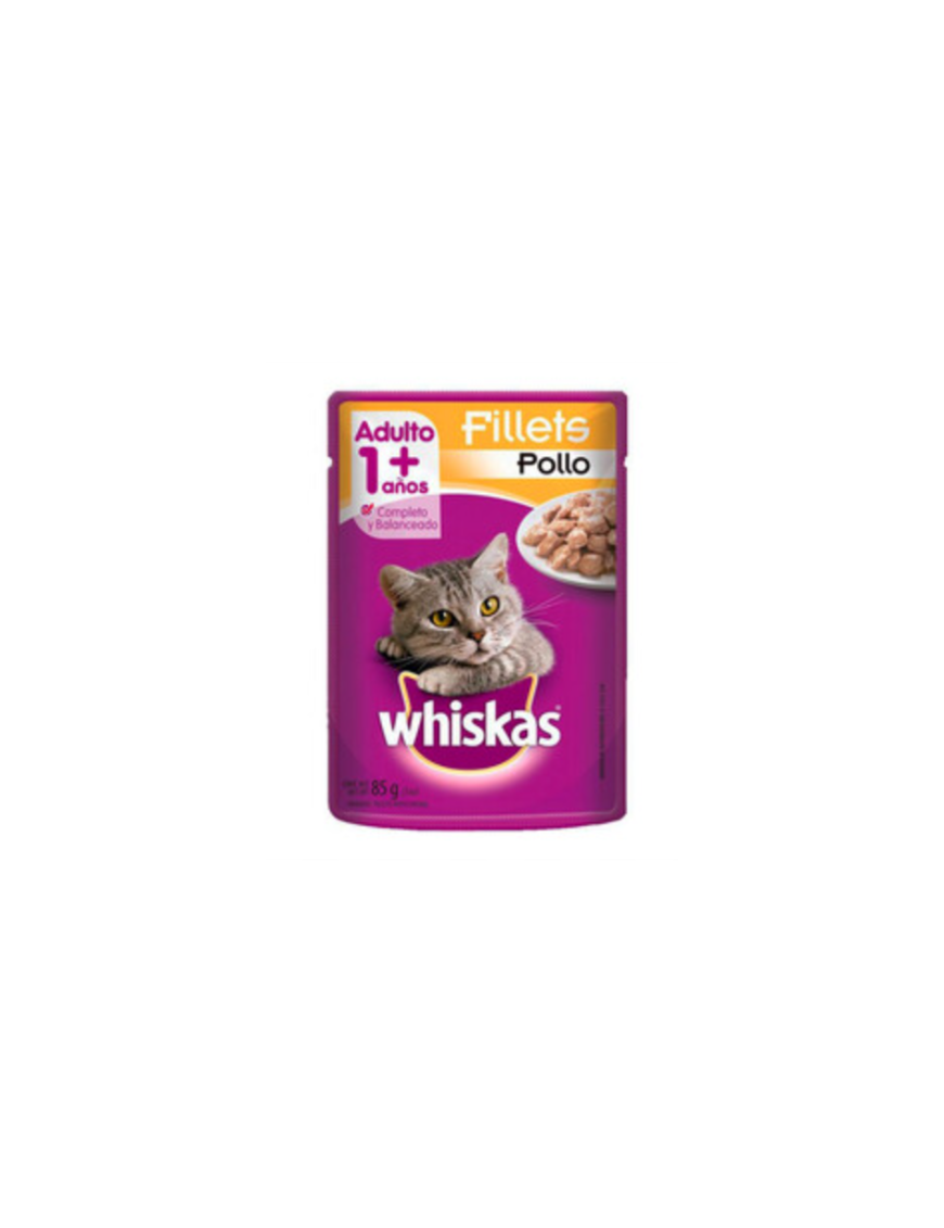 BOLSA FILETE POLLO ADULTO WHISKAS 85G