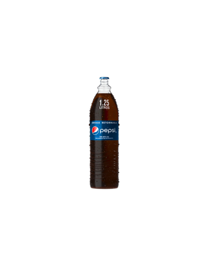 PEPSI 1.25 LITROS VIDRIO RETORNABLE