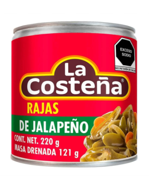 RAJAS DE JALAPEÑO LA COSTEÑA 105G