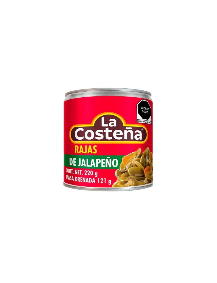 RAJAS DE JALAPEÑO LA COSTEÑA 105G