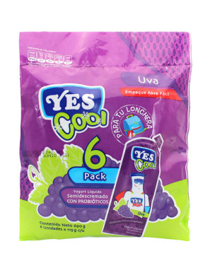 BOLSA DE YOGURT COOL UVA 6UNI