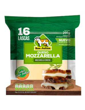 QUESO MOZZARELLA BLANCO SAN JULIAN 200G