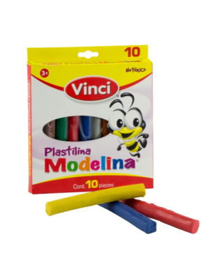 PLASTILINA VINCI 10UN.