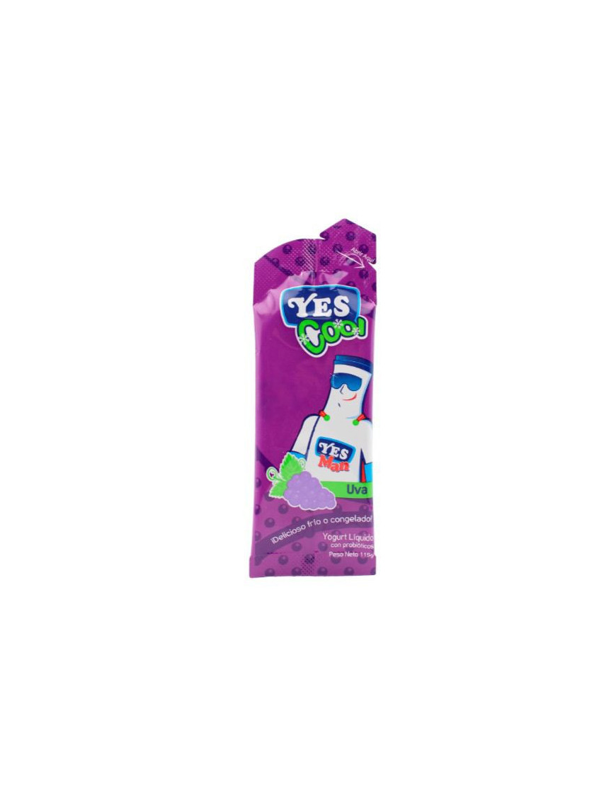 BOLSA YOGURT YES COOL UVA 115G