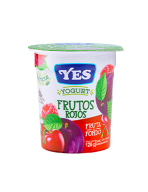 VASO YOGURT YES FRUTOS ROJOS 125G