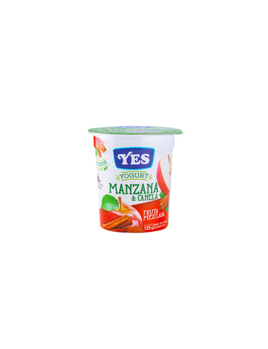 VASO YOGURT YES MANZANA CANELA