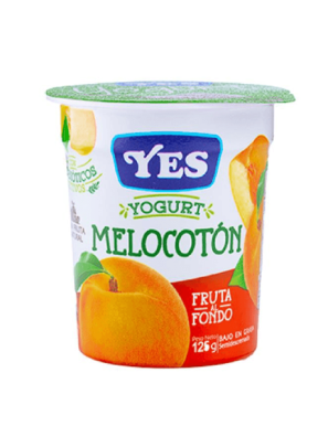 VASO YOGURT YES MELOCOTON 125G