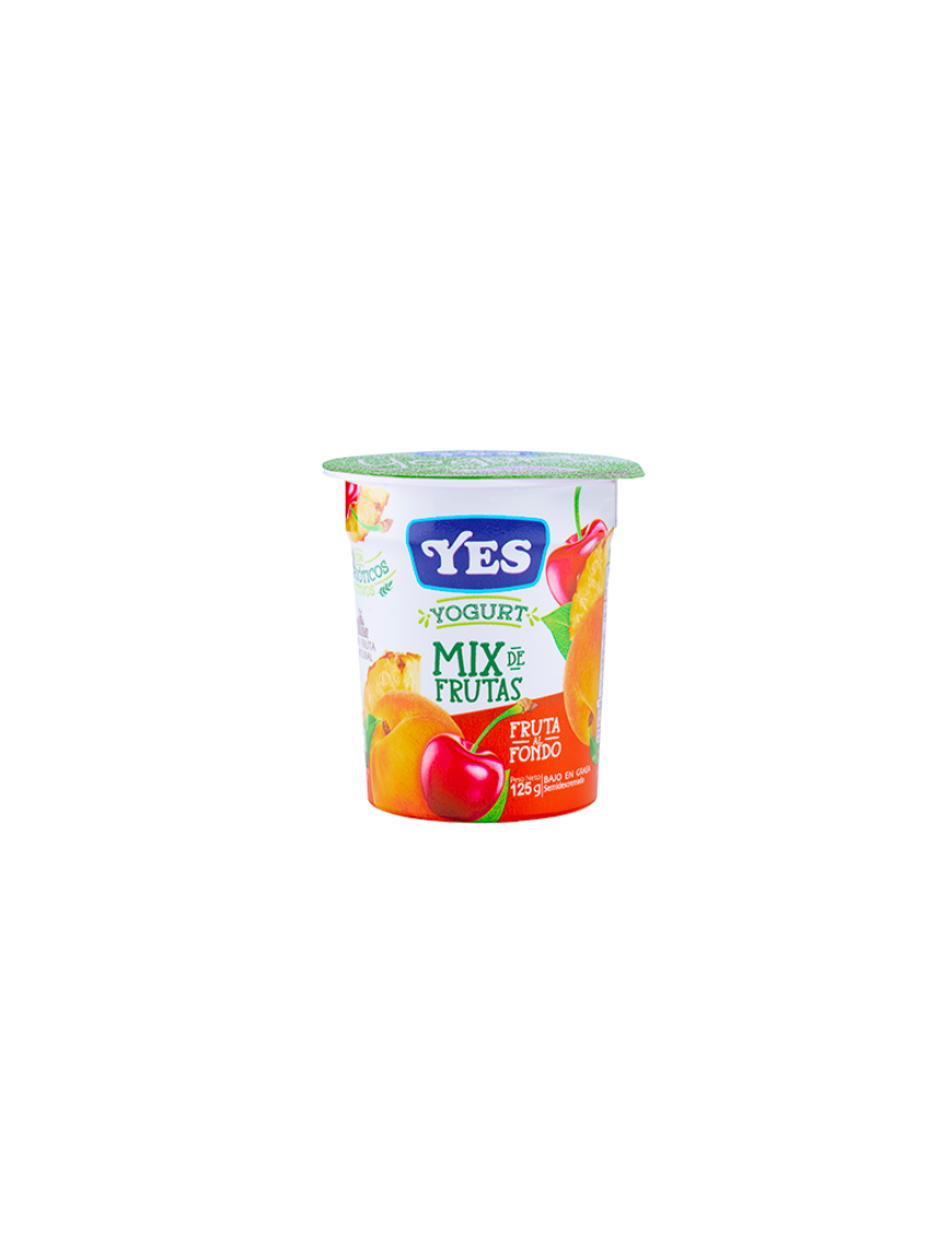 VASO YOGURT YES MIX DE FRUTAS 125G