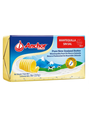 MANTEQUILLA ANCHOR SIN SAL 227GR