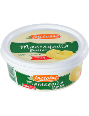 MANTEQUILLA  NATURAL LACTOLAC 230G