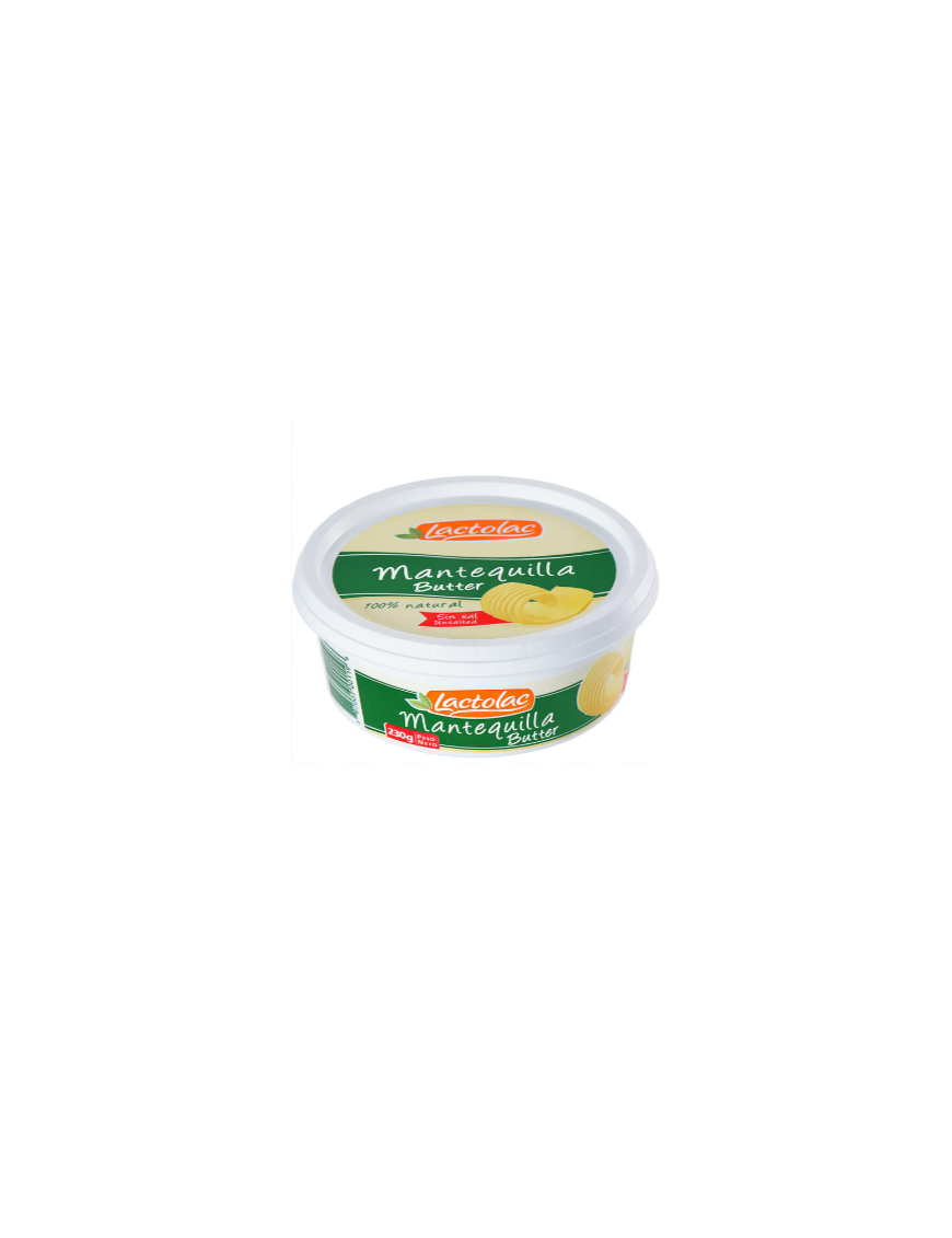 MANTEQUILLA  NATURAL LACTOLAC 230G