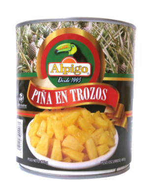 LATA PIÑA EN RODAJAS ALPIGO 800G