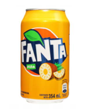 LATA FANTA PIÑA 354ML