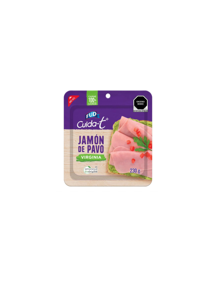 JAMON DE PAVO CUIDATE FUD 230G