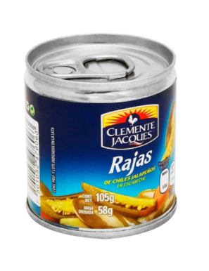 JALAPEÑO RAJAS 58G CLEMENTE