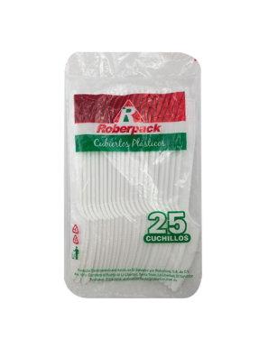 CUCHILLOS PLASTICOS ROBERPACK 25UNI