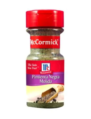 BOTE PIMIENTA NEGRA MOLIDA 57G MCCOMICK