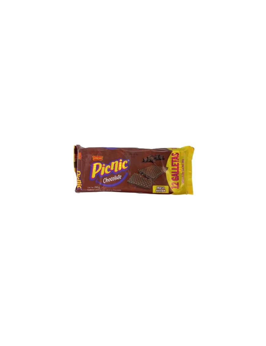 PAQUETE GALLETA DIANA PICNIC CHOCOLATE 12PACK