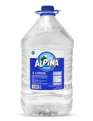 BOTELLA AGUA ALPINA 5 LT